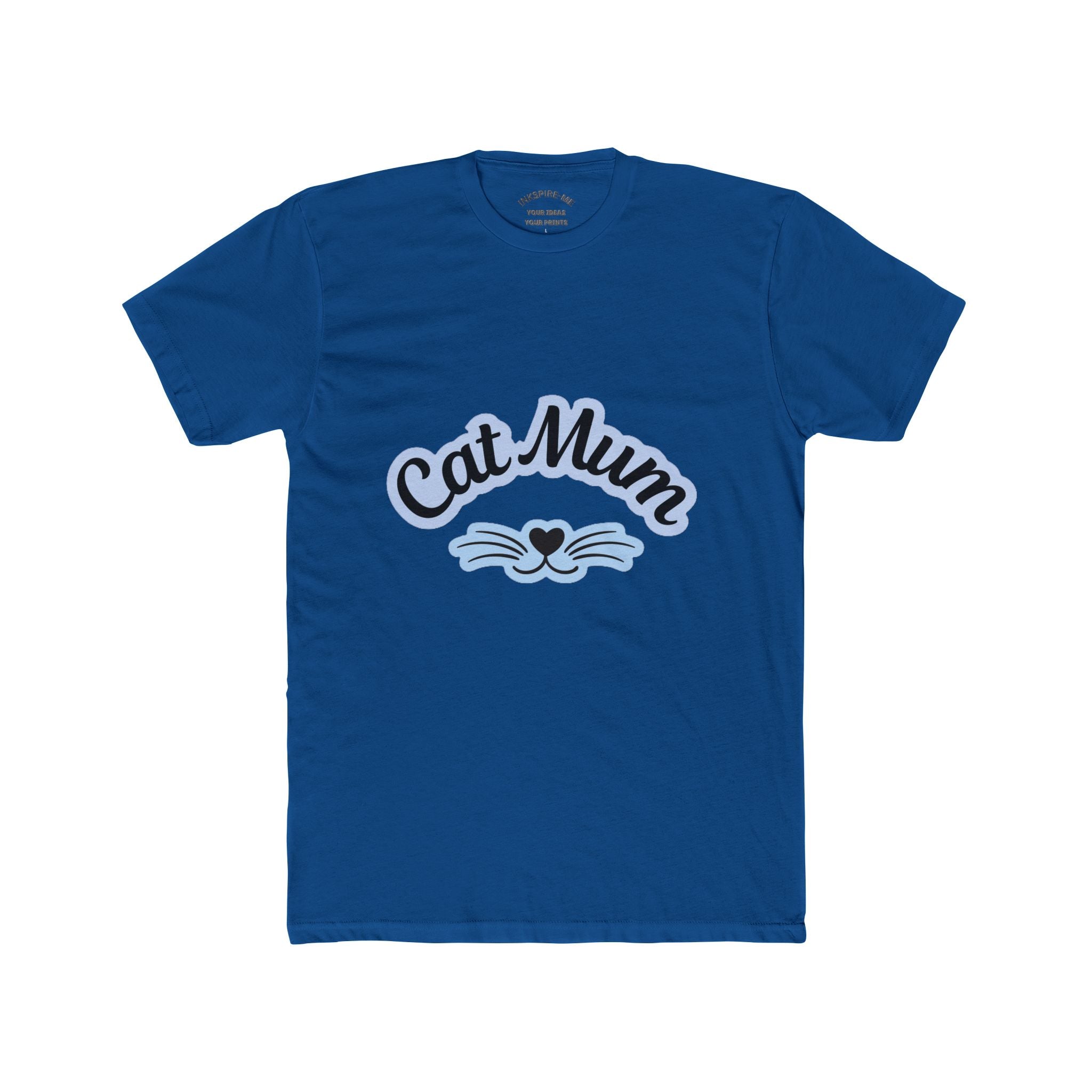 Cat Mum T-Shirt — Cute Cat Mom Tee with Whisker Heart Design