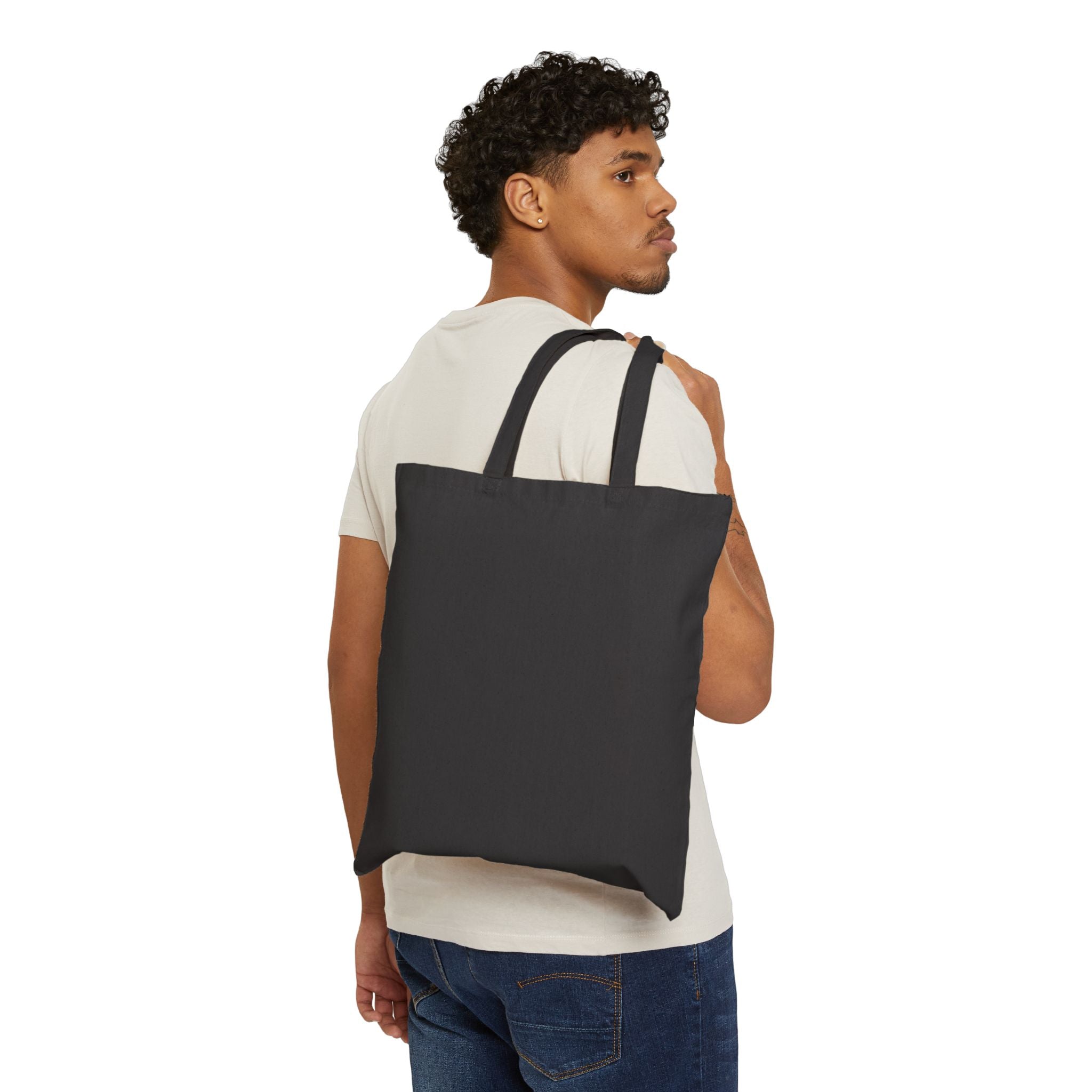 Tote Bag — Cute Puppy "Stay Pawsitive" Canvas Tote