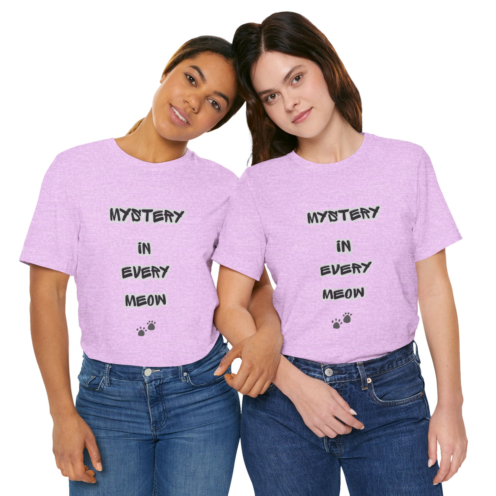 Mystery In Every Meow T-Shirt — Cute Cat Paw Graphic Tee for Cat Lovers