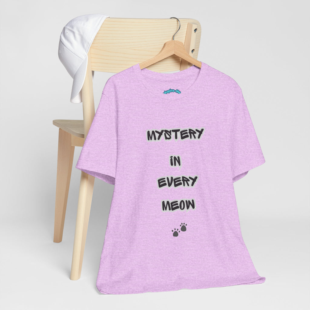 Mystery In Every Meow T-Shirt — Cute Cat Paw Graphic Tee for Cat Lovers