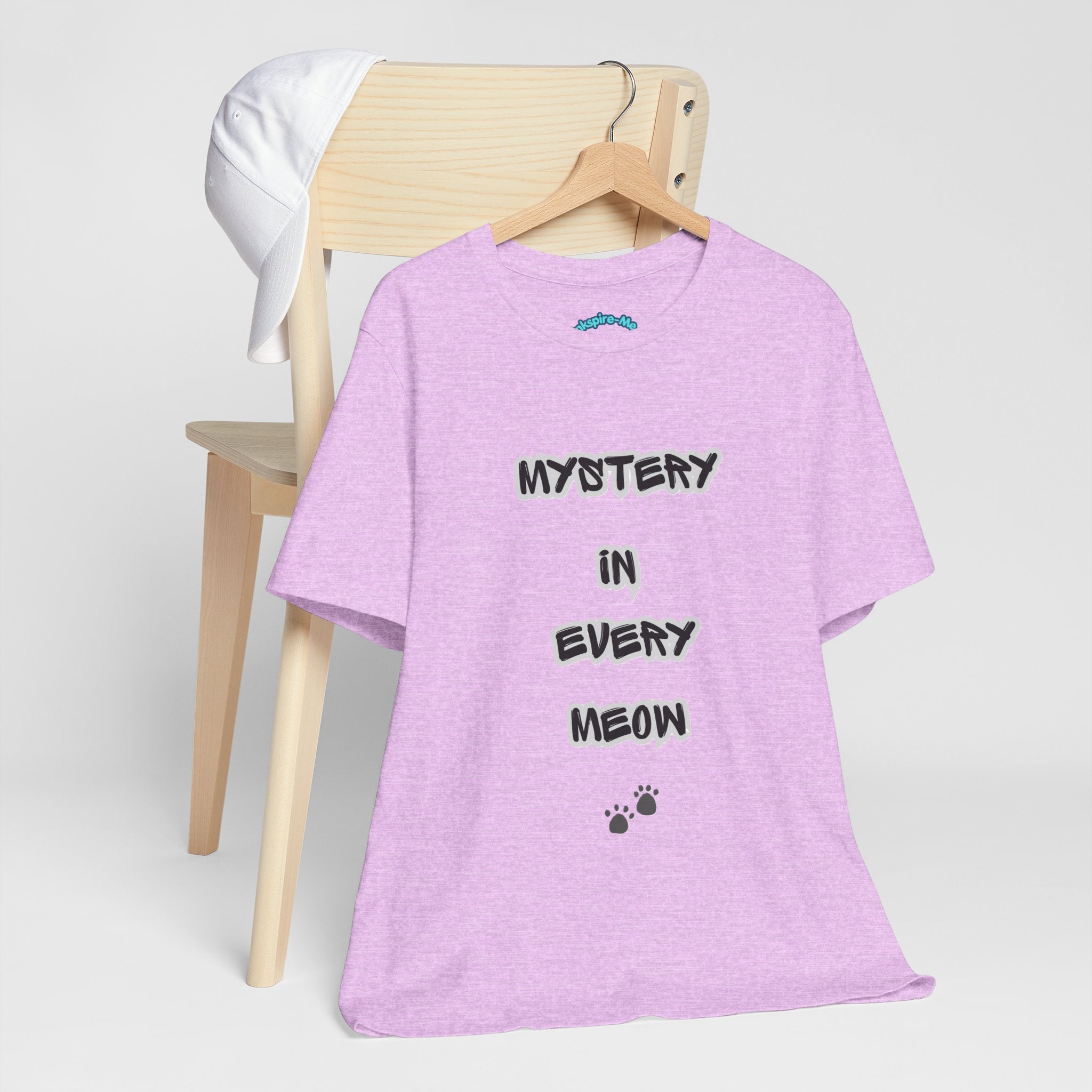 Mystery In Every Meow T-Shirt — Cute Cat Paw Graphic Tee for Cat Lovers