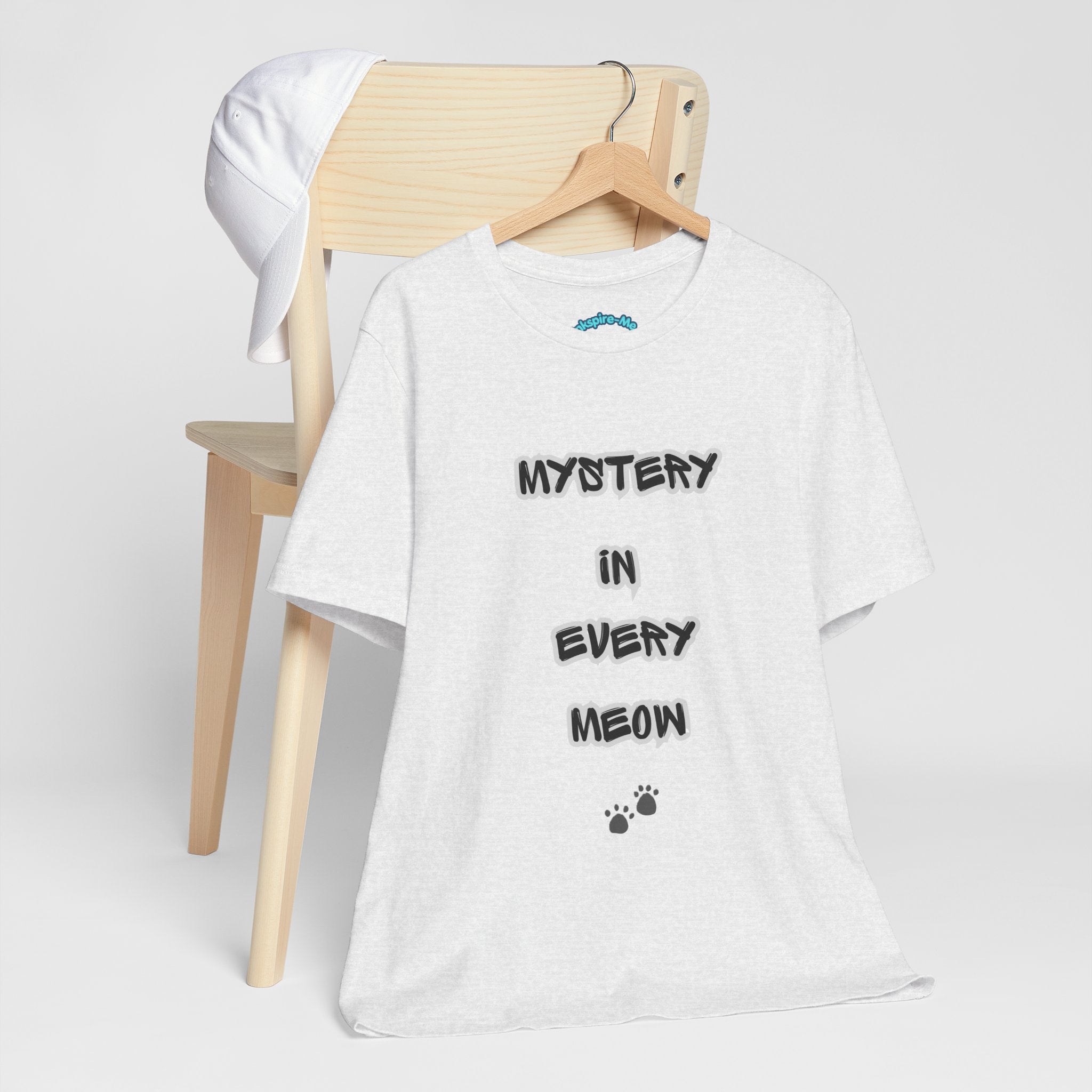 Mystery In Every Meow T-Shirt — Cute Cat Paw Graphic Tee for Cat Lovers
