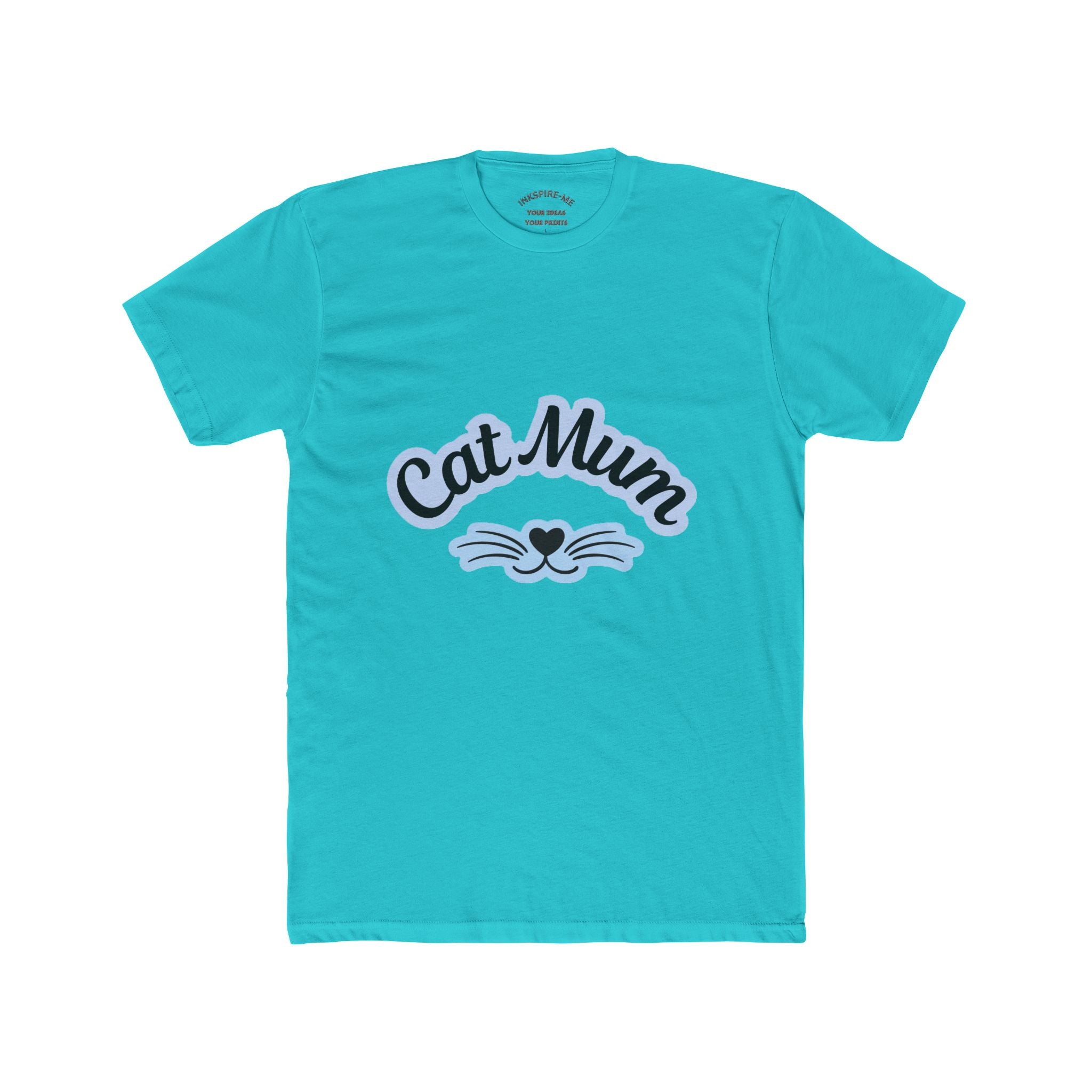 Cat Mum T-Shirt — Cute Cat Mom Tee with Whisker Heart Design