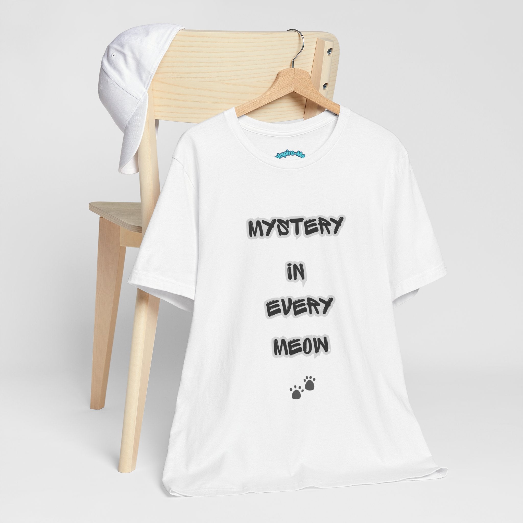 Mystery In Every Meow T-Shirt — Cute Cat Paw Graphic Tee for Cat Lovers