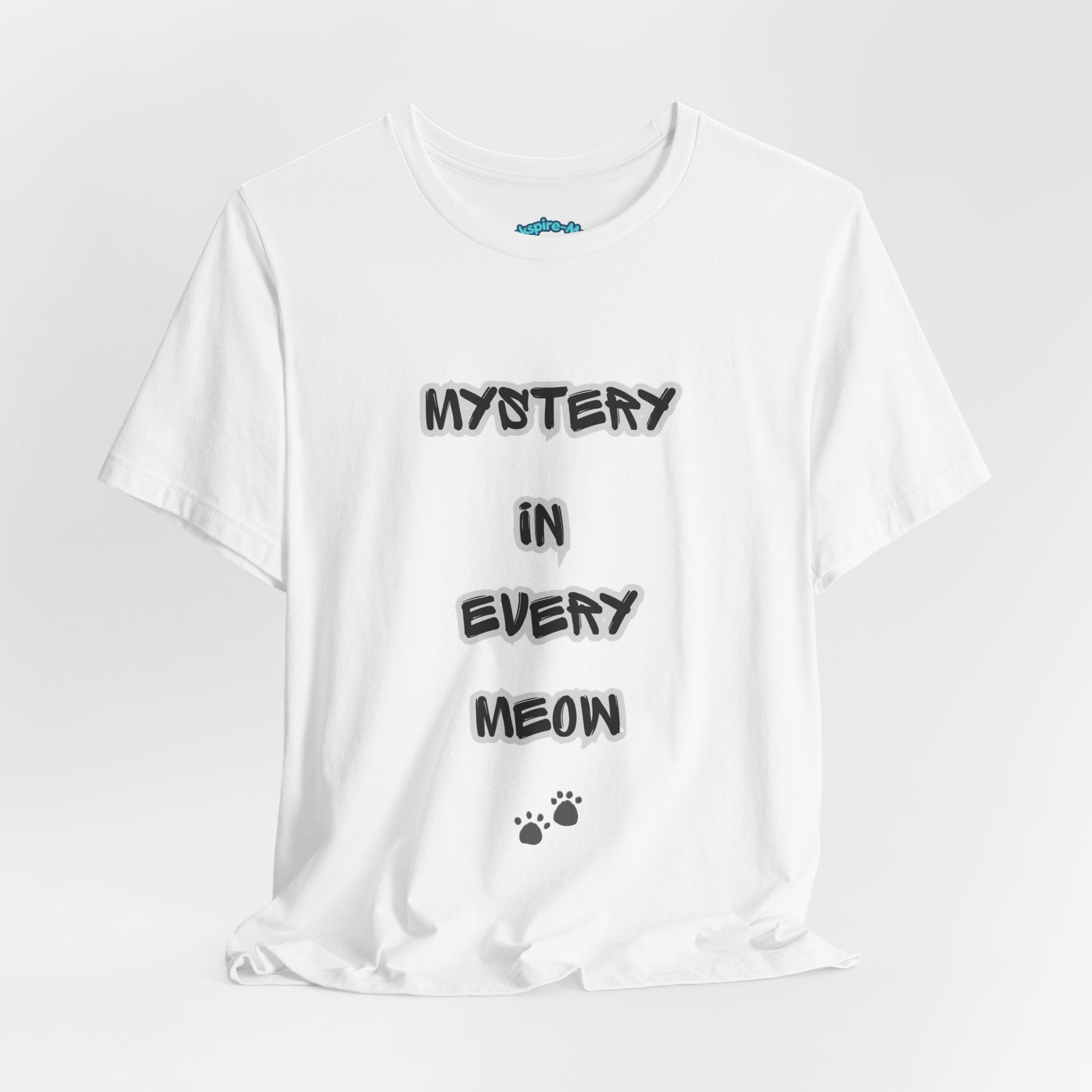 Mystery In Every Meow T-Shirt — Cute Cat Paw Graphic Tee for Cat Lovers