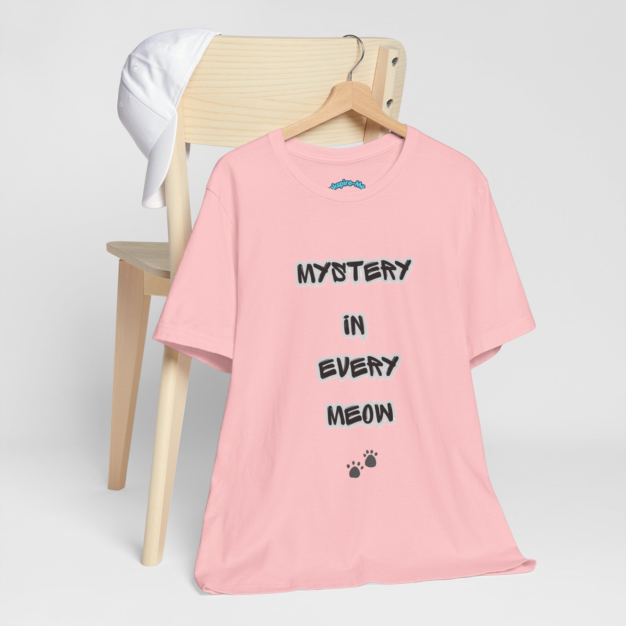 Mystery In Every Meow T-Shirt — Cute Cat Paw Graphic Tee for Cat Lovers