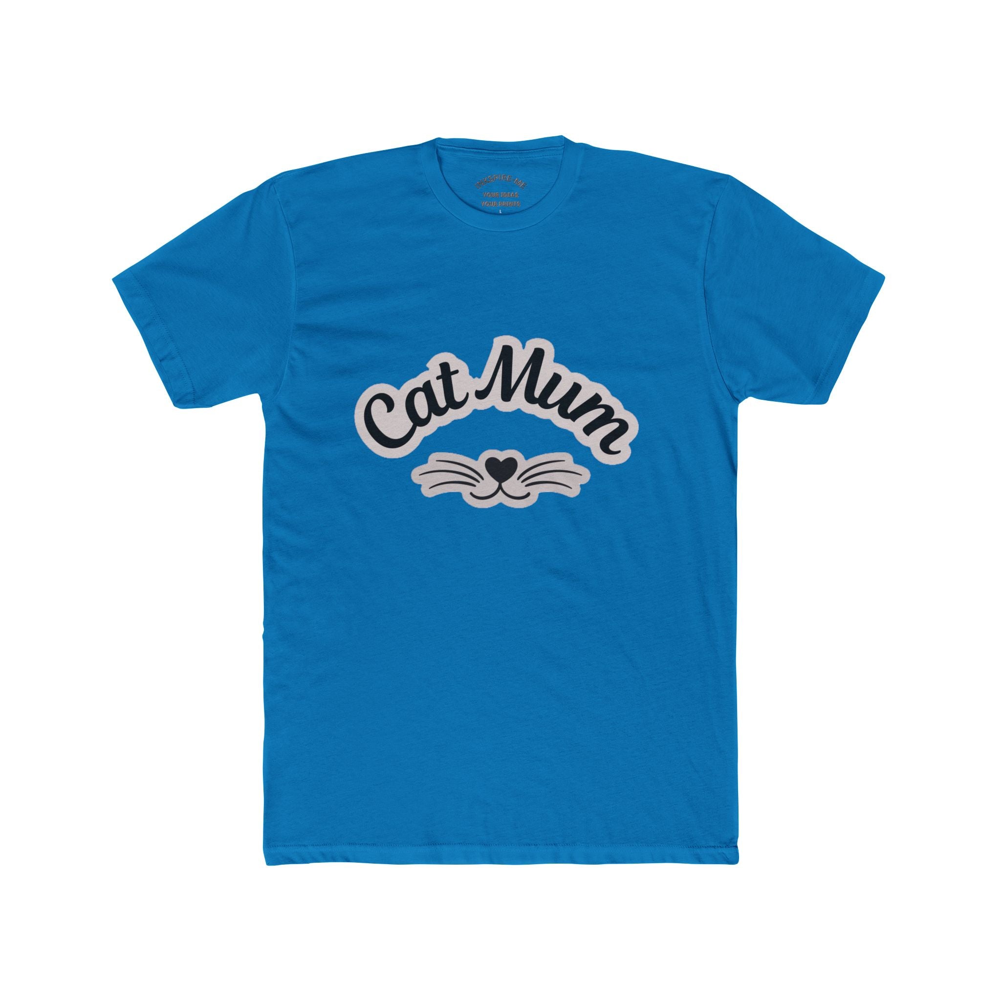 Cat Mum T-Shirt — Cute Cat Mom Tee with Whisker Heart Design