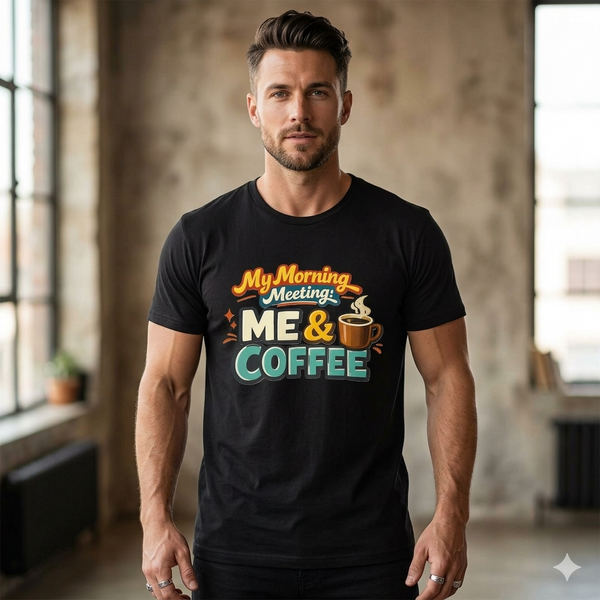 My Morning Meeting Coffee T-shirt & Mug